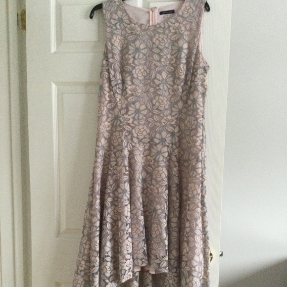 Tommy Hilfiger, Size 12 (fits like size 10) grey and pink party dress - Picture 1 of 6